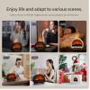 Fireplace Essential Oil Diffuser, Aromatherapy Diffuser, 200ml Ultrasonic Cool Mist Humidifier, 12 Colors Firelight Flame Diffusers with Remote, Auto-Off & Timer for Home,Office,Plants (Black) view 4