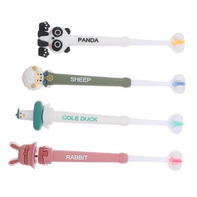 GANAZONO 4pcs Sided Soft Bristle Toothbrush for Boys and Ages with Ergonomic Non-Slip Handle Gentle Extra Soft Bristles for Sensitive Gums Easy Grip Training Brush for Oral Care