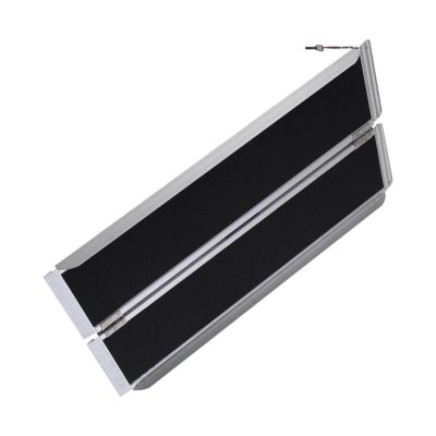 Portable Wheelchair Ramp, 3ft Aluminum Multi-Folding Wheelchair Scooter Mobility Ramp Portable Non-Slip,Ramps for Wheelchairs for Home