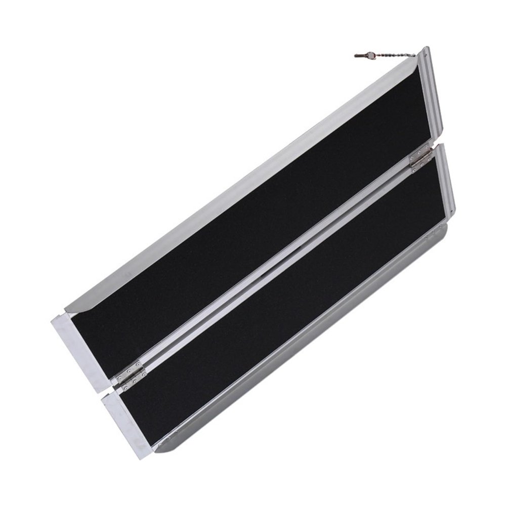 Portable Wheelchair Ramp, 3ft Aluminum Multi-Folding Wheelchair Scooter Mobility Ramp Portable Non-Slip,Ramps for Wheelchairs for Home