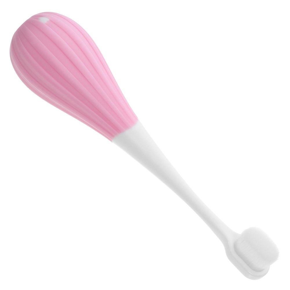 Abaodam Soft Bristles Toothbrush for 2-5 Years Old Fine Bristle Mild Teeth Brush Pink Balloon Pattern Oral Care Tool