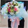 Ipetboom Iridescent Cellophane Wrapping Film Meters Rainbow Gradient Transparent DIY Flower Wrap Paper for and Bouquet Decoration view 3
