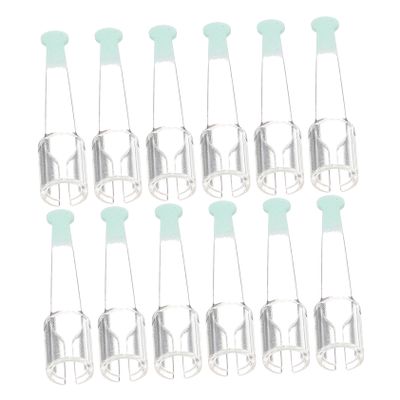 BCOATH 12pcs Reusable Silicone Ear Spoon Replacement Tips Earwax Removal Cleaner Heads for Teens Adults Family with Replaceable Soft Silicone Tips