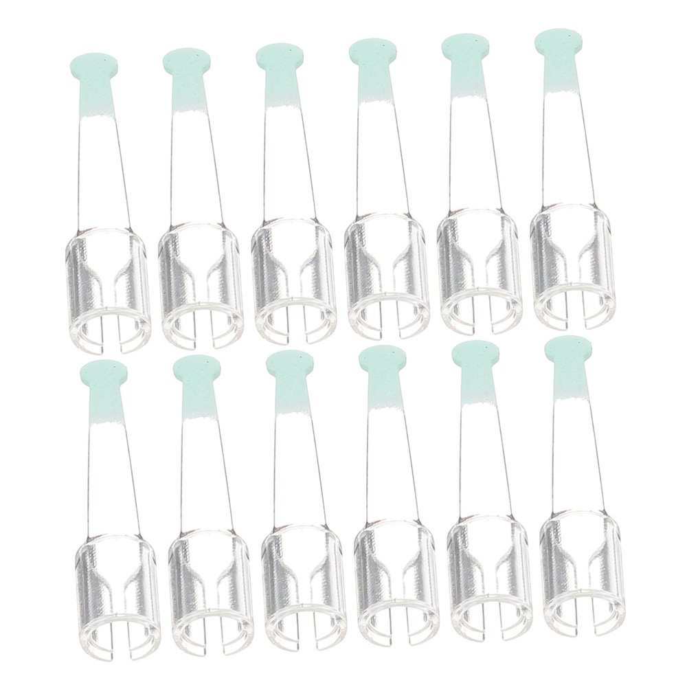 BCOATH 12pcs Reusable Silicone Ear Spoon Replacement Tips Earwax Removal Cleaner Heads for Teens Adults Family with Replaceable Soft Silicone Tips