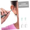 BCOATH 12pcs Reusable Silicone Ear Spoon Replacement Tips Earwax Removal Cleaner Heads for Teens Adults Family with Replaceable Soft Silicone Tips view 3