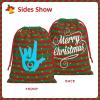 AMZJHGWEU ASL Sign Language I Love You Sign Christmas Gift Bags, Santa Wrapping Bags, Xmas Presents Bag With Drawstring, Holiday Party Favors Birthday & Christmas Gift (Large Medium Small) view 2