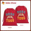 AMZJHGWEU Boss of The Toss Christmas Gift Bags, Santa Wrapping Bags, Xmas Presents Bag With Drawstring, Holiday Party Favors Birthday & Christmas Gift (Large Medium Small) view 2