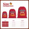AMZJHGWEU Boss of The Toss Christmas Gift Bags, Santa Wrapping Bags, Xmas Presents Bag With Drawstring, Holiday Party Favors Birthday & Christmas Gift (Large Medium Small) view 3