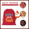 AMZJHGWEU Boss of The Toss Christmas Gift Bags, Santa Wrapping Bags, Xmas Presents Bag With Drawstring, Holiday Party Favors Birthday & Christmas Gift (Large Medium Small) view 4