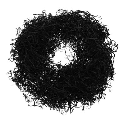 Abaodam Black Crinkle Cut Raffia Paper Shred Filler for Boxes Candy Boxes Packaging Impact-resistant Cushioning Decorative Paper Grass for Elegant Filling and Shock Absorbing Protection