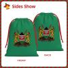 AMZJHGWEU Coat Of Arms Of Kenya Christmas Gift Bags, Santa Wrapping Bags, Xmas Presents Bag With Drawstring, Holiday Party Favors Birthday & Christmas Gift (Large Medium Small) view 2