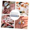 Garneck Portable Weekly Pill Organizer Compartments Medicine Dispenser Lightweight Plastic Pill Case Clean Container for Daily Medication Management view 3
