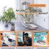 Computer Sn Magnifier, Gaming Video Monitor Magnifier Amplifier Holder for Phone Laptop,Ultra-Clear Blu-Ray 3X Magnifying Lens, Suitable for Watching Moviesworkstudy,White view 3