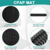 CPAP Protector Mat, Waterproof CPAP Mat, Non-Slip Night Stand Mat Ensure CPAP Machine Stays Stable, Shock Absorption Protective Pad on CPAP Nightstand, Black view 4