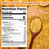 8oz Dried Orange Peel Zest - Granulated Zest for Baking, Tea, Cocktails, Spice Mix - Bold Flavor Dried Orange Peels for Chefs & Home Cooks Christmas view 2