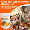 8oz Dried Orange Peel Zest - Granulated Zest for Baking, Tea, Cocktails, Spice Mix - Bold Flavor Dried Orange Peels for Chefs & Home Cooks Christmas view 4