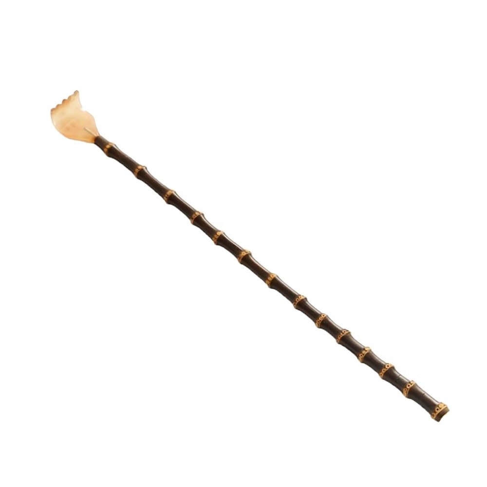 AHUANH Bamboo Back Scratcher Extendable with Extended Handle, Sturdy Backscratchers for Adults Scratching Itches New Year, Birthday Gift(Back Scratcher B)