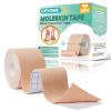 Moleskin Tape - 2in x 16ft - Blister Prevention Tape Mole Skin Padding for Running, Hiking, Walking, Moleskin for Blister Pads for Feet & Heel Protection- Single Roll view 1