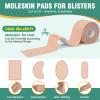 Moleskin Tape - 2in x 16ft - Blister Prevention Tape Mole Skin Padding for Running, Hiking, Walking, Moleskin for Blister Pads for Feet & Heel Protection- Single Roll view 3