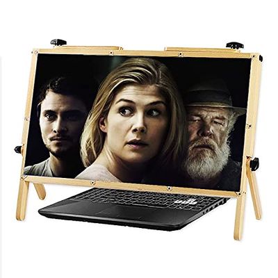 Magnifyiglasses,Sn Magnification 3D Hd Laptop Sn Magnifier Lens, Sn Expansion Bracket 21" Ultra-Clear, Desktop Heightenilaptop Sn Magnifyiglass for Movies Videos