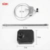 Magnifier, Desktop Magnifier Lamp with Led Light Led Magnifying Lamp Folding Magnifying Glass Desktop Lamp 2.25x 5X Magnification Adjustable Swivel Arm for Desk Workbench Task Craf view 2