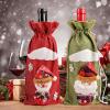 2Pcs Christmas Wine Bottle Bag Christmas wine bottleDrawstring Bags for Holiday Party Favors Decoration view 4