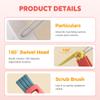 3 in 1 Cup Lid Cleaning Brush, 2025 Multifunctional Bottle Cup Lid Brush Crevice Cleaning Brush, Home Kitchen Crevice Brush Tools, Portable Cleaner Brush for All Kinds of Cups and Bottles (Red) view 4