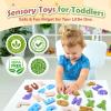 Alphabet ABC Learning Educational Toys - Textured Sensory Fidget Toys for Toddlers Kids - Educational Tools Suction Toy for Autsim - Preschool Learning Activity Easter Stocking Stuffers for Kids view 2