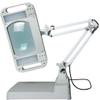 5X 10x Large Magnifying Glass Stand - Magnifier Lamp Work Light Mounting Bracket Hands Free Magnifying Lamp Folding Design with 28 Led Lights - for Reading Beauty Com view 1