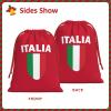 AMZJHGWEU Italian Flag Italy Love Italia Christmas Gift Bags, Santa Wrapping Bags, Xmas Presents Bag With Drawstring, Holiday Party Favors Birthday & Christmas Gift (Large Medium Small) view 2