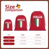 AMZJHGWEU Italian Flag Italy Love Italia Christmas Gift Bags, Santa Wrapping Bags, Xmas Presents Bag With Drawstring, Holiday Party Favors Birthday & Christmas Gift (Large Medium Small) view 3
