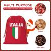 AMZJHGWEU Italian Flag Italy Love Italia Christmas Gift Bags, Santa Wrapping Bags, Xmas Presents Bag With Drawstring, Holiday Party Favors Birthday & Christmas Gift (Large Medium Small) view 4