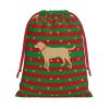 AMZJHGWEU Yellow Labrador Retriever Christmas Gift Bags, Santa Wrapping Bags, Xmas Presents Bag With Drawstring, Holiday Party Favors Birthday & Christmas Gift (Large Medium Small) view 1