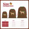 AMZJHGWEU Yellow Labrador Retriever Christmas Gift Bags, Santa Wrapping Bags, Xmas Presents Bag With Drawstring, Holiday Party Favors Birthday & Christmas Gift (Large Medium Small) view 3