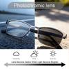 PEEPAI Photochromic Full Lens Reading Glasses Outdoor UV Sunglasses Computer Anti Blue Light Metal Eyewear for Men and Women 3.0 view 2