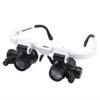 Magnifier Headband Magnifier with Led Light, Handsfree Reading Magnifier Glasses, Magnifying Glasses with 3 Adjustable 8X,15x,23x Lenses for Reading, Jewelry Loupe, Electronic Repa view 1