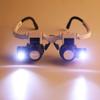 Magnifier Headband Magnifier with Led Light, Handsfree Reading Magnifier Glasses, Magnifying Glasses with 3 Adjustable 8X,15x,23x Lenses for Reading, Jewelry Loupe, Electronic Repa view 4