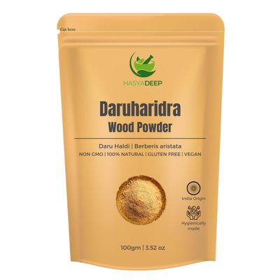 Hasyadeep Daruharidra Wood Powder | Berberis Aristata | Fine Cut Form (100gm/3.52oz)