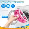 KEEPOW 8 Pack Pink Reusable Coral Fleece Mop Pads Compatible with Swiffer Sweeper, Washable Dry and Wet Sweeping Mopping Cloth Refills for Hardwood and Tile Floors (Mop Not Included) view 4