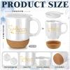 Vesici 4 Pcs Difference Maker Gift Set Mug Notebook Candle Pen,White,Word view 3