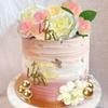 10 pcs Happy Valentine Day Cake Topper Gold Acrylic Cake Topper Happy Anniversary Cake Sign Wedding Cake Decorations Party Supplies view 4