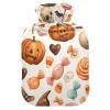 OTVEE Sweet Halloween Design Hot Water Bottle with Cover, BPA Free PVC 1L Small Hot Water Bag for Pain Relief Menstrual Cramp Sore Muscles Hot and Cold Compress Therapy view 1