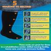 2 Pairs Wide Diabetic Socks for Men Women Plus Size,Lymphedema Socks,Socks for Swollen Feet & Ankles,Edema Socks,Loose Fit Socks,Non-Binding Socks,Bariatric Socks,Hospital Cast Socks -1 Pairs Black + 1 Pairs White view 3