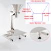 110lb Stainless Steel Feeding Hopper,Heavy Duty Packaging Funnel Food Grade,w/Bracket/Tray,Adjustable Height,for Package Powder/Liquid (12cm) view 2