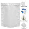 100 Pack Pound Mylar Bag, Large Resealable Bags, Stand-up thick zipper bags for Food Storage, Heat Sealable Foil Pouch Packaging Supplies for Cookies, Coffee, and Tea (White, 14"x16.5") view 3