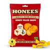 Honees Honey Filled Drops, Cough Drops with Real Honey-Natural Sore Throat Relief-Nothing Artificial-Throat Coat Lozenges, Natural Cough Suppressant, Non-GMO (6 Pack - 120 Drops) view 1