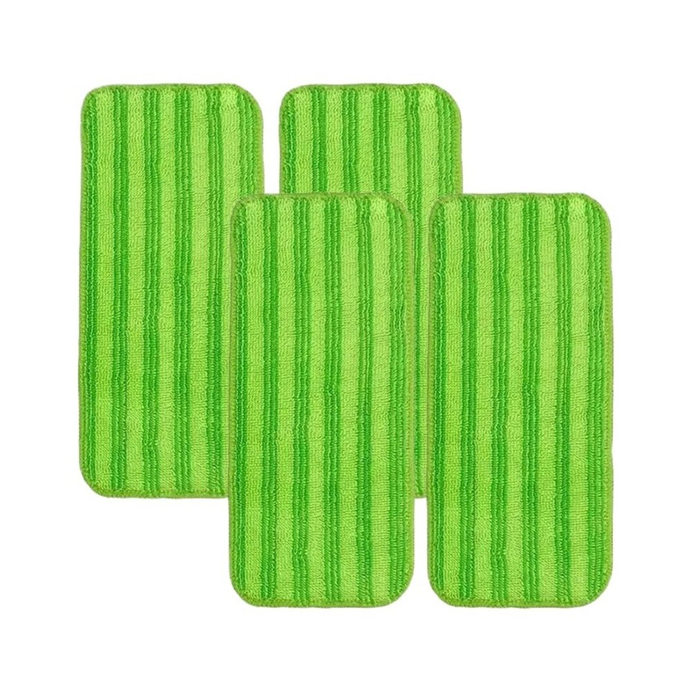 2/4 Pcs,Reusable Microfiber Mop PadsCompatible For SwifferWet Jet, Wet And Dry Pad, Household Dust Cloth, Cleaning Accessories.(Green 4pcs)