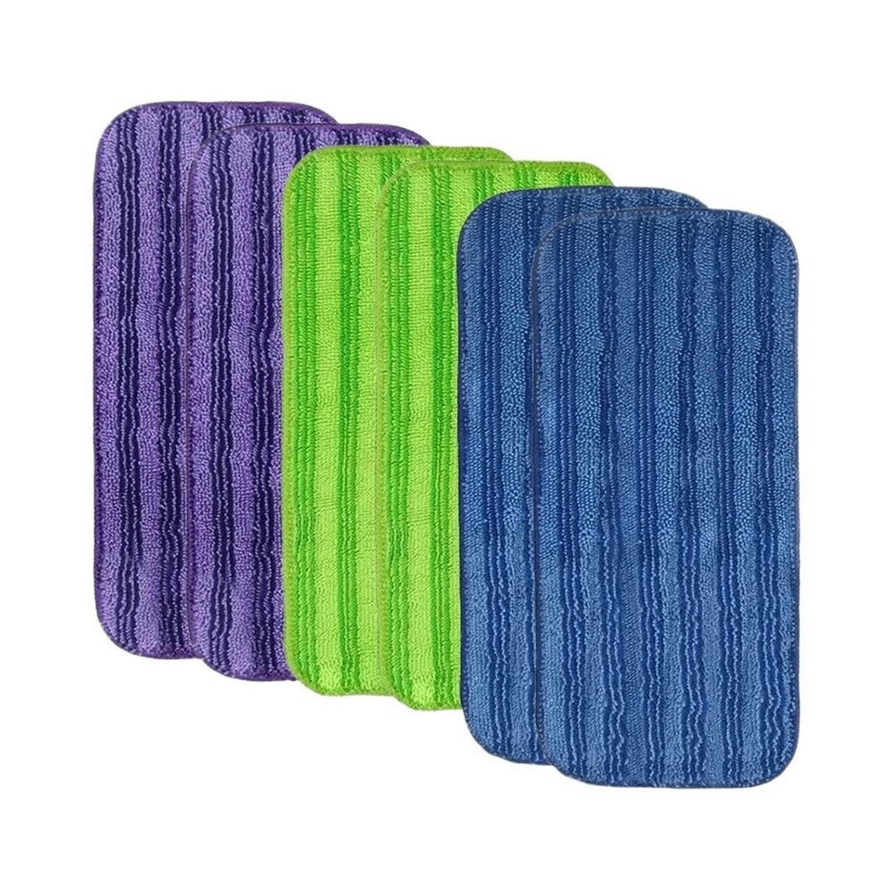 2/4 Pcs,Reusable Microfiber Mop PadsCompatible For SwifferWet Jet, Wet And Dry Pad, Household Dust Cloth, Cleaning Accessories.(Three colors 6pcs)