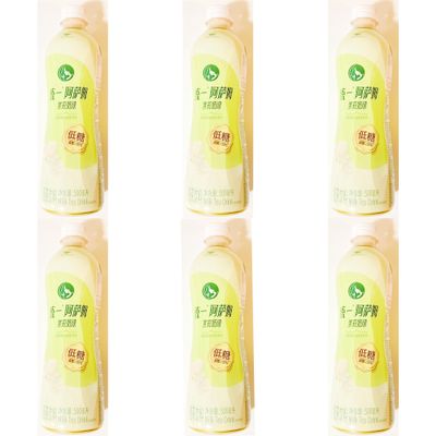 Low Sugar Jasmine Milk Tea Drink, Light Green, 500ml Bottle, 6-Bottles,Refreshing Beverage