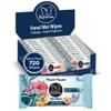 PAPILION Travel-Size Hand Wipes 48 Pack (720 Wipes Total), Flower Scent | Gentle Cleansing Wipes for Kids & Adults | Compact & Resealable for Travel, School, On-the-Go Use view 1